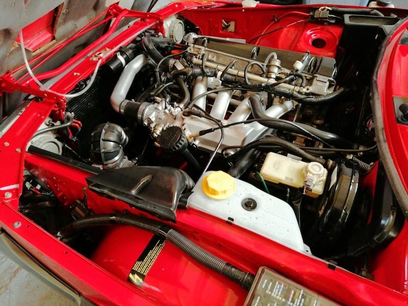 Fostering classics - Saab - engine bay ready