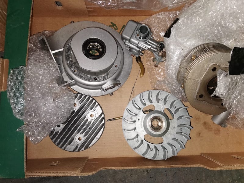 Fostering Classics - Lambretta - restored engine parts