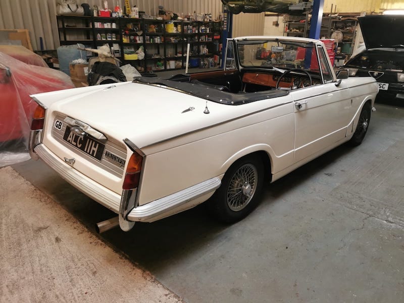 Fostering Classics - Triumph Vitesse - rear before restoration