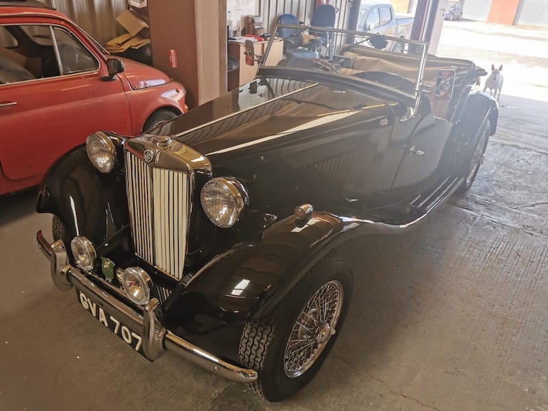 Fostering Classics - 1951 MG TD - front side view