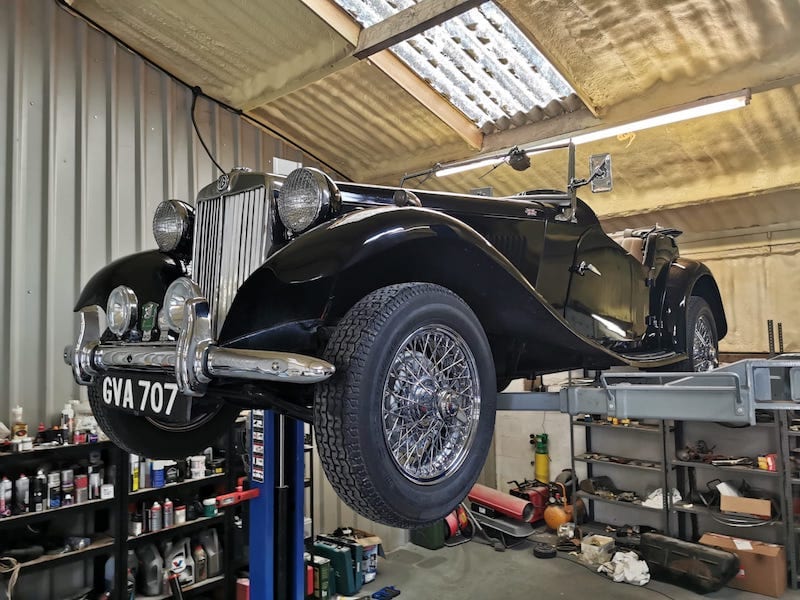 Fostering Classics - 1951 MG TD - on the ramp