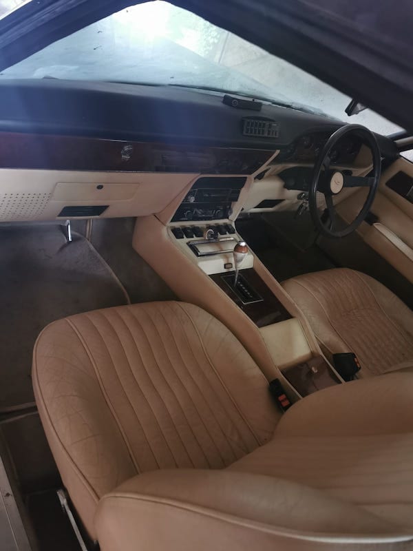 Fostering Classics - Aston Martin V8 - interior as found