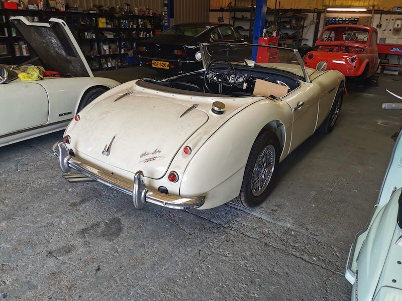 Austin Healey - rear - Fostering Classics