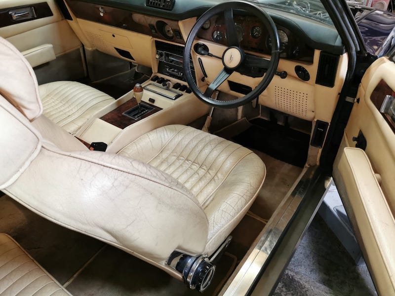 Fostering Classics - Aston Martin - interior before cleaned