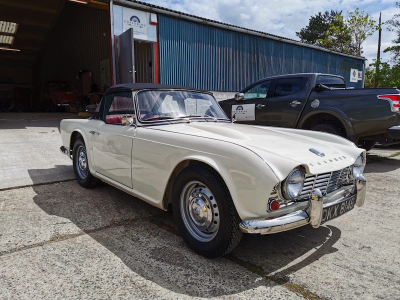 Fostering Classics - Triumph TR4 completed - side view