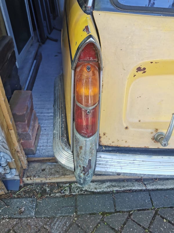 Triumph Vitesse estate - as found rear lights- Fostering Classics
