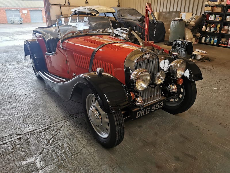 1947 Morgan 4:4 - side-front view - Fostering Classics