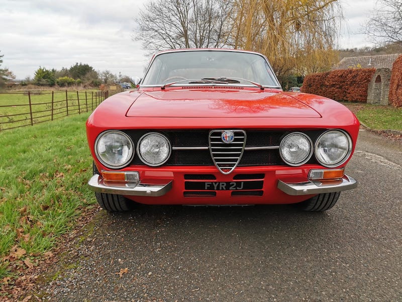 Alfa Romeo 1750 GTV - completed front view- Fostering Classics