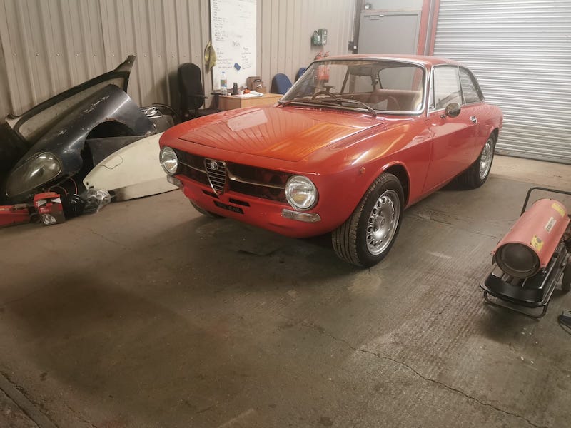 Alfa Romeo GT Junior - in the workshop as found- Fostering Classics