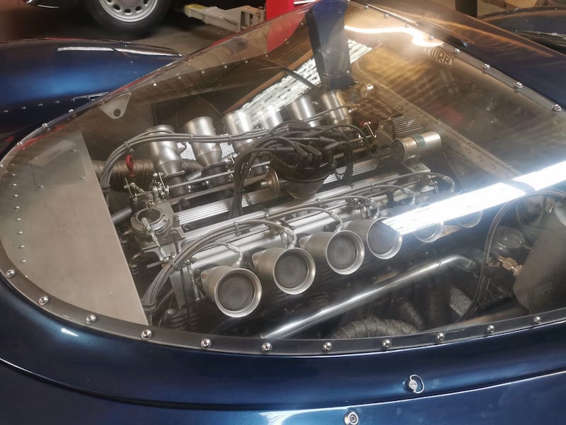 Jaguar XJ13 - engine through windscreen - Fostering Classics
