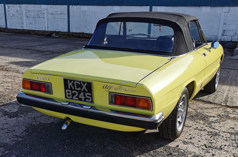 1978 Alfa Romeo Spider S2 - Fostering Classics - back completed