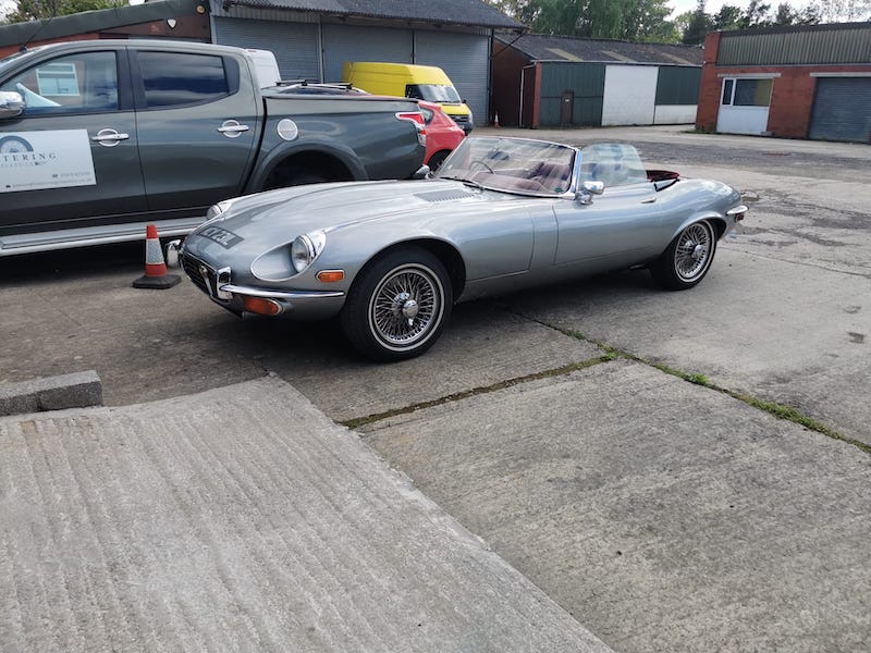 completed restoration - silver jaguar e-type s3 - Fostering Classics