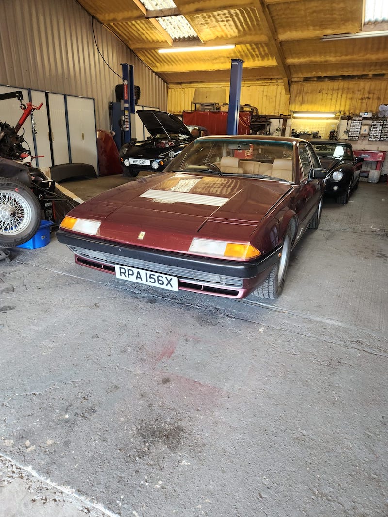 Ferrari 400i - front - Fostering Classics