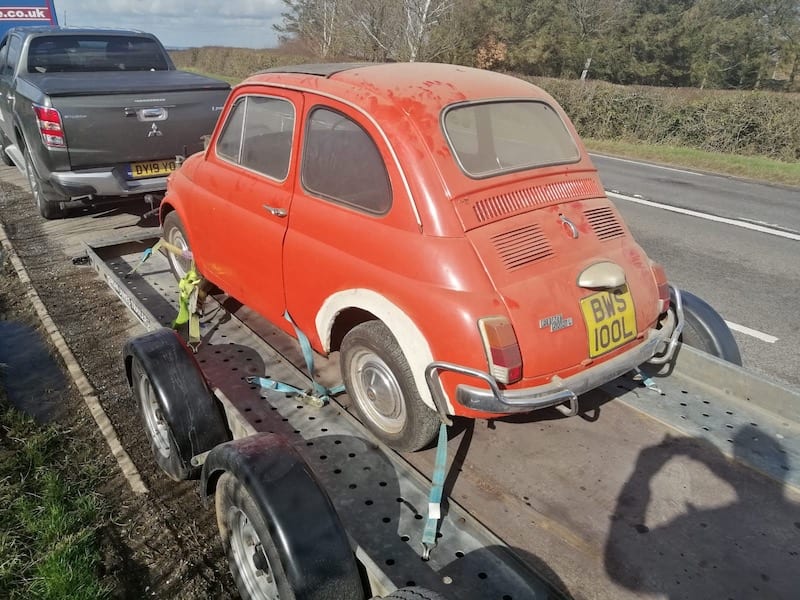 Fostering Classics Fiat 500L on the way home
