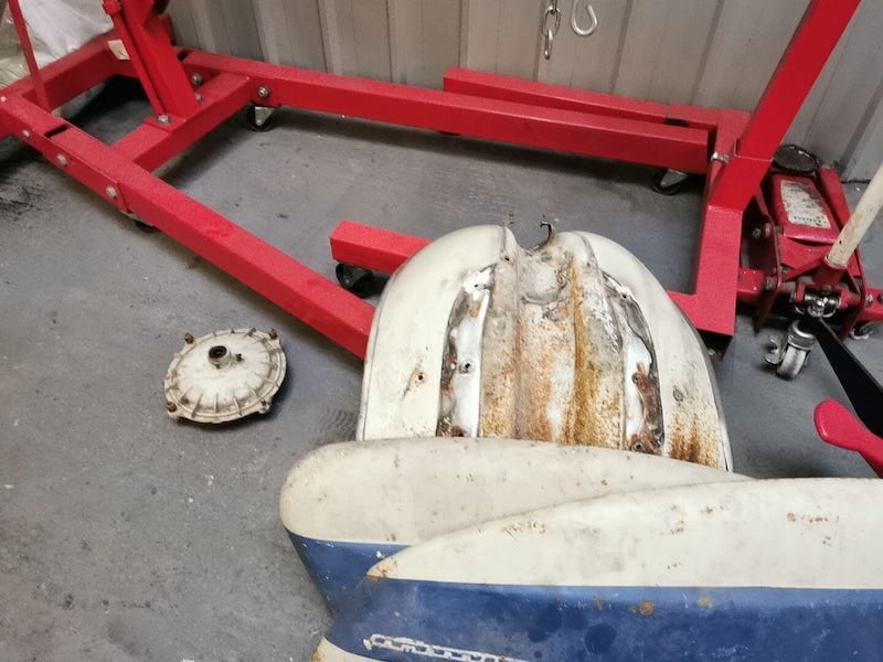 Fostering Classics - Lambretta - parts ready for blasting
