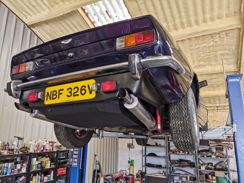Fostering Classics - Aston Martin - on the ramp - rear