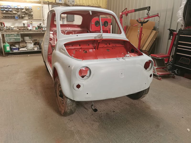 Fostering Classics - Fiat 500 - painting prep